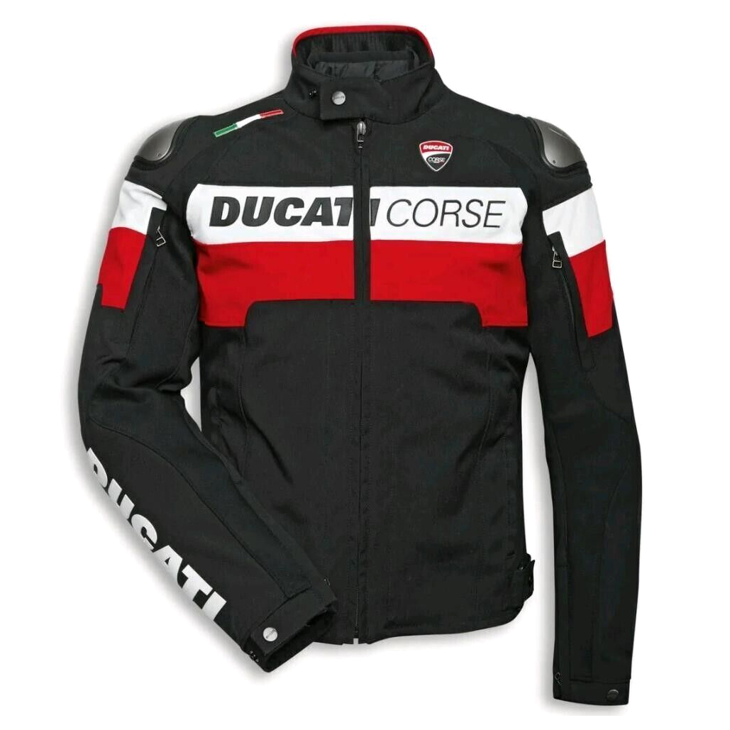 Ducati Motorcycle Jacket Waterproof CE Armrest Cordura Textile Jacket