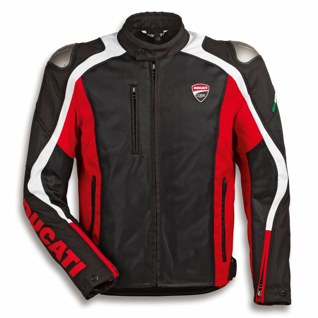 Ducati Motorcycle Jacket Waterproof CE Armrest Cordura Textile Jacket