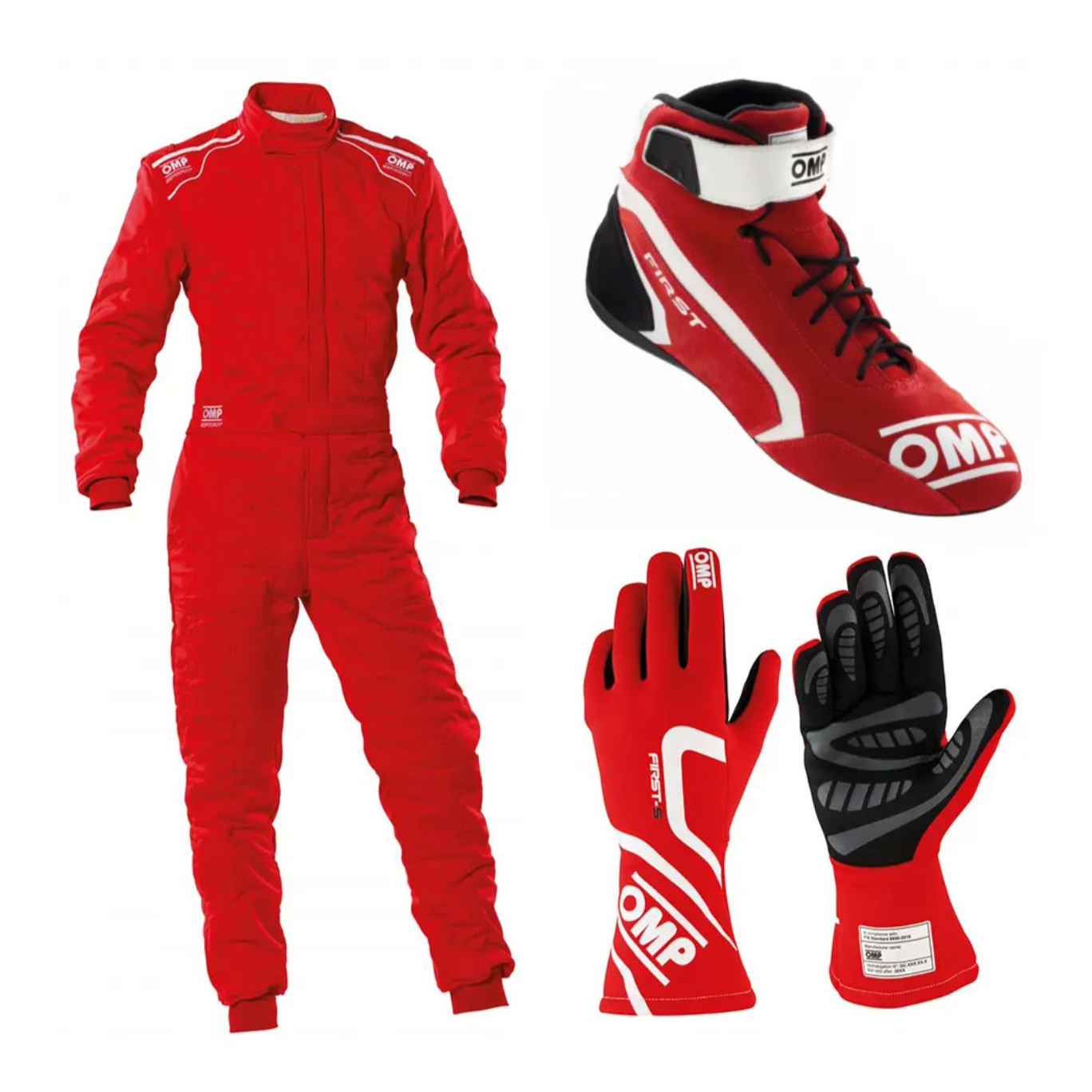 Omp Go Kart Racing Suit Cik Fia Level 2 Approved Kart Suit All Sizes With Shoes, Gloves Free Gift