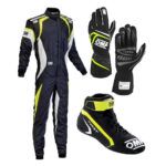 Omp Go Kart Racing Suit Cik Fia Level 2 Approved Kart Suit All Sizes With Shoes, Gloves Free Gift