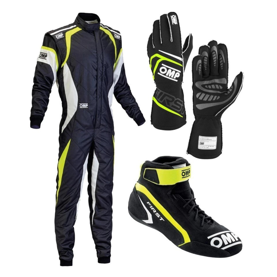 Omp Go Kart Racing Suit Cik Fia Level 2 Approved Kart Suit All Sizes With Shoes, Gloves Free Gift — image 1