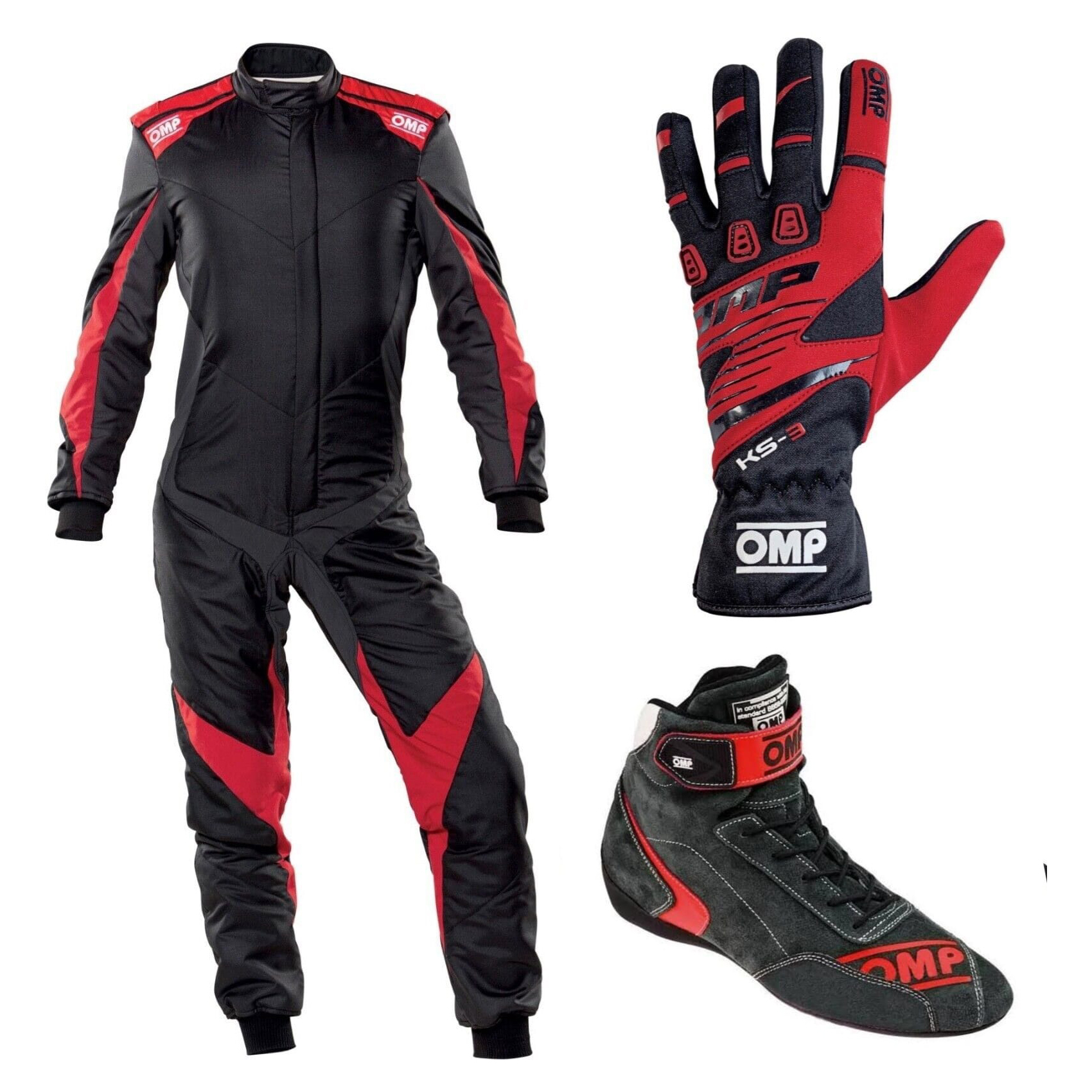 Omp Go Kart Racing Suit Cik Fia Level 2 Approved Kart Suit All Sizes With Shoes, Gloves Free Gift — image 1