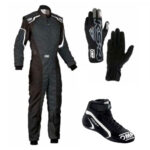 Omp Go Kart Racing Suit Cik Fia Level 2 Approved Kart Suit All Sizes With Shoes, Gloves Free Gift