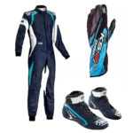 Omp Go Kart Racing Suit Cik Fia Level 2 Approved Kart Suit All Sizes With Shoes, Gloves Free Gift