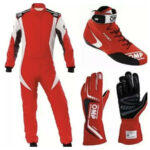 Omp Go Kart Racing Suit Cik Fia Level 2 Approved Kart Suit All Sizes With Shoes, Gloves Free Gift
