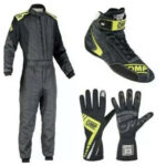 Omp Go Kart Racing Suit Cik Fia Level 2 Approved Kart Suit All Sizes With Shoes, Gloves Free Gift