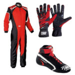 Omp Go Kart Racing Suit Cik Fia Level 2 Approved Kart Suit All Sizes With Shoes, Gloves Free Gift