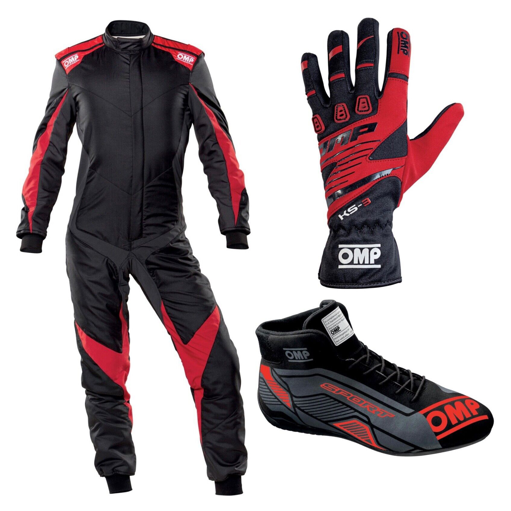 Omp Go Kart Racing Suit Cik Fia Level 2 Approved Kart Suit All Sizes With Shoes, Gloves Free Gift — image 1
