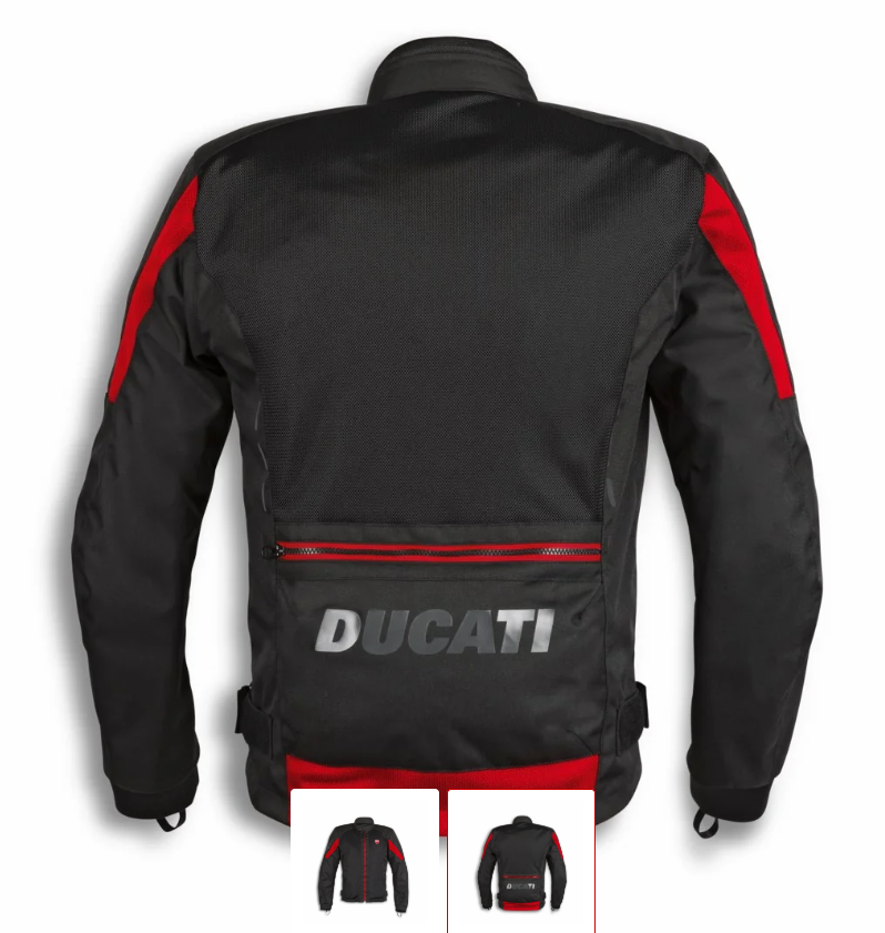 Ducati Motorcycle Jacket Waterproof CE Armrest Cordura Textile Jacket — image 4