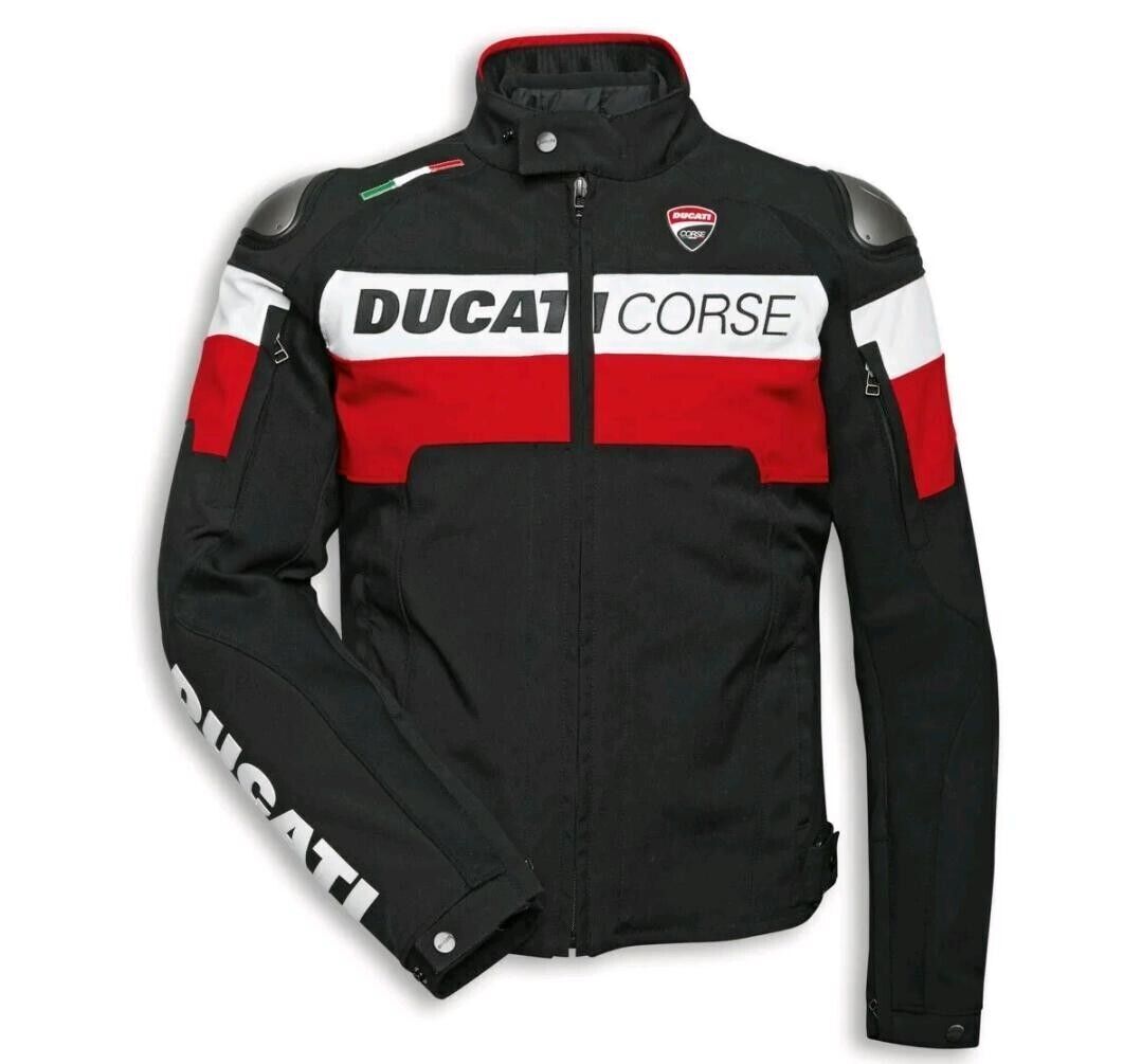 Ducati C5 Motorcycle Jacket Waterproof CE Armrest Cordura Textile Jacket