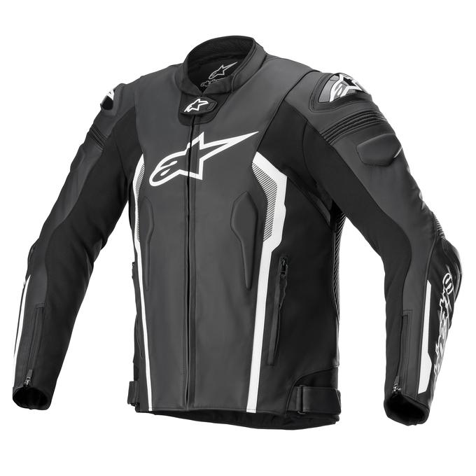AlpineStars Motorcycle/Motorbike Original Leather Jacket Waterproof CE Armrest with  removable Lining