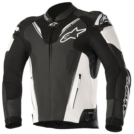 AlpineStars Motorcycle/Motorbike Original Leather Jacket Waterproof CE Armrest with  removable Lining
