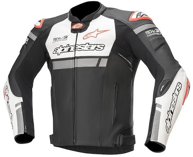 AlpineStars Motorcycle/Motorbike Original Leather Jacket Waterproof CE Armrest with  removable Lining