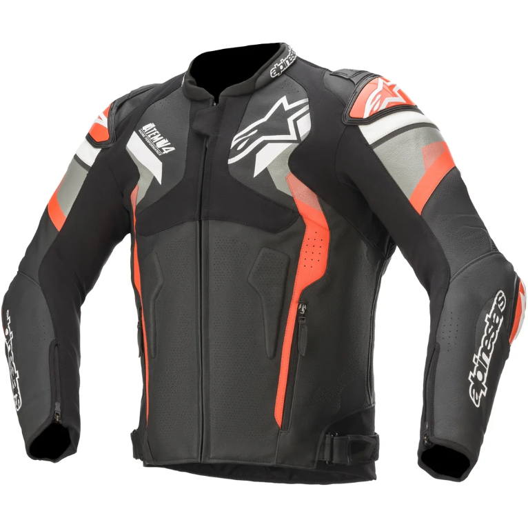 AlpineStars Motorcycle/Motorbike Original Leather Jacket Waterproof CE Armrest with  removable Lining