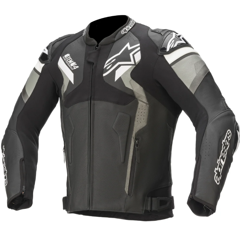 AlpineStars Motorcycle/Motorbike Original Leather Jacket Waterproof CE Armrest with  removable Lining