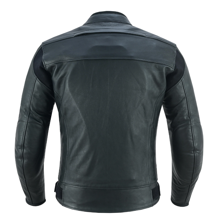 WARRIOR GEARS Motorcycle/Motorbike Original NAPA Leather Jacket Waterproof CE Armrest with  removable Lining — image 4