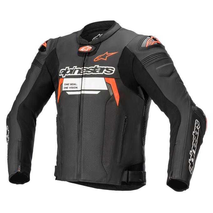 AlpineStars Motorcycle/Motorbike Original Leather Jacket Waterproof CE Armrest with  removable Lining