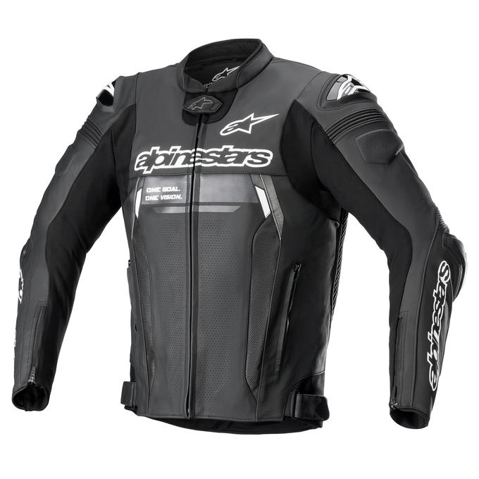 AlpineStars Motorcycle/Motorbike Original Leather Jacket Waterproof CE Armrest with  removable Lining