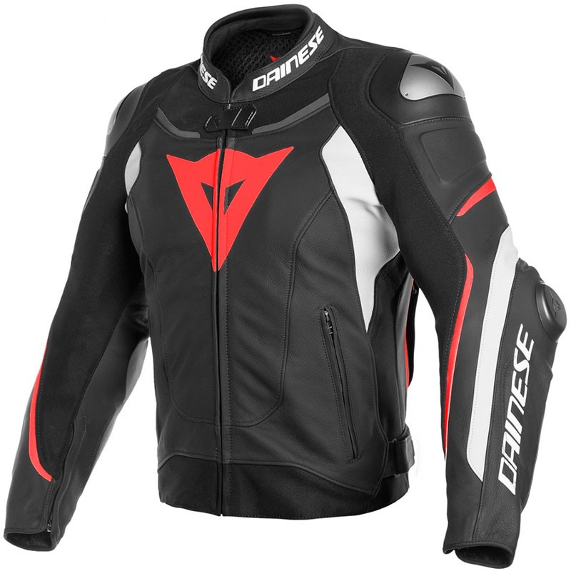Dainese supper Speed 3 Motorcycle/Motorbike Original Leather Jacket Waterproof CE Armrest with  removable Lining