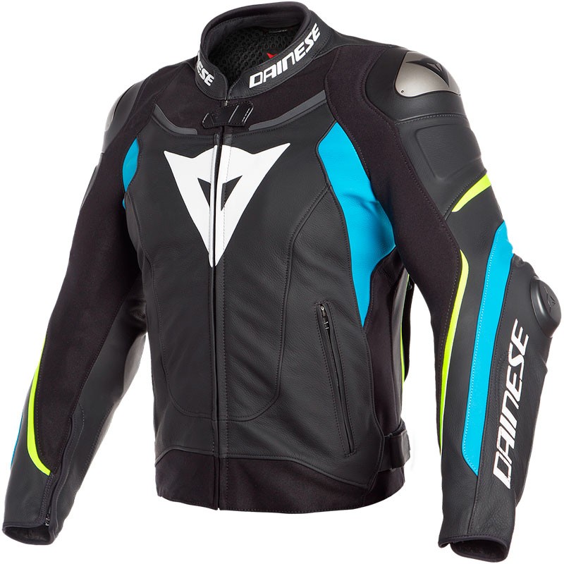 Dainese supper Speed 3 Motorcycle/Motorbike Original Leather Jacket Waterproof CE Armrest with  removable Lining